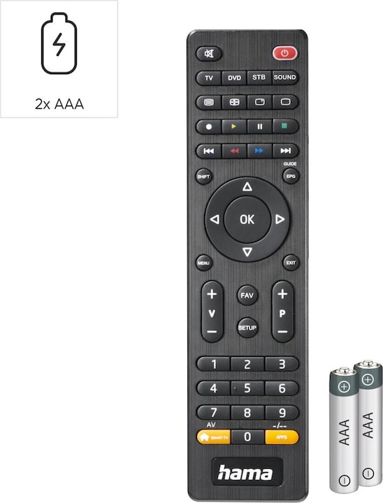 Produktbild Hama Universal-Fernbedienung TV (Universal Fernbedienung, Infrarot)