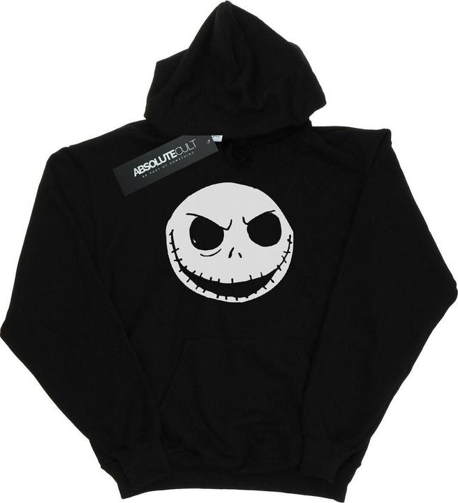 Immagine prodotto Disney Nightmare Before Christmas Jack Skellington Face Felpa con Cappuccio Donna (L)