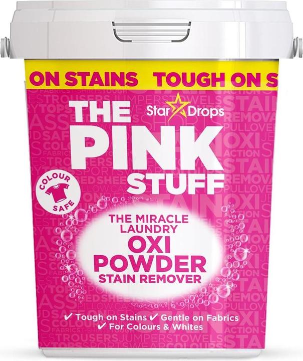 The Pink Stuff Oxi Powder Fleckenentferner Farben 1kg (Waschpulver)