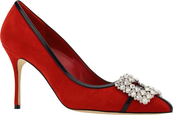 Actual product image Manolo Blahnik Tuberian 90 Suede Pumps (36.5)