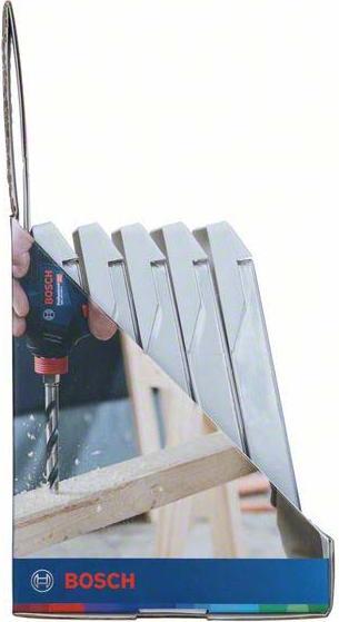 Immagine prodotto Bosch Professional Zubehör Set di punte esagonali HSS PointTeQ in vetrina, 5 pezzi, 2-6 mm (6 mm)