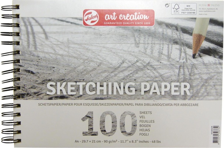 Talens Papierlegger A4 Schetsen (A4, Hardcover)