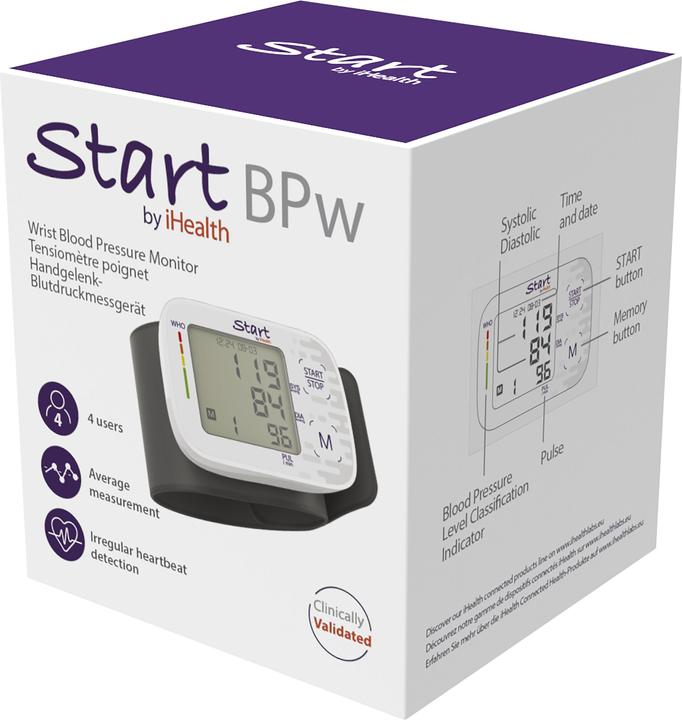 Produktbild Start by iHealth BPw (Blutdruckmessgerät Handgelenk)