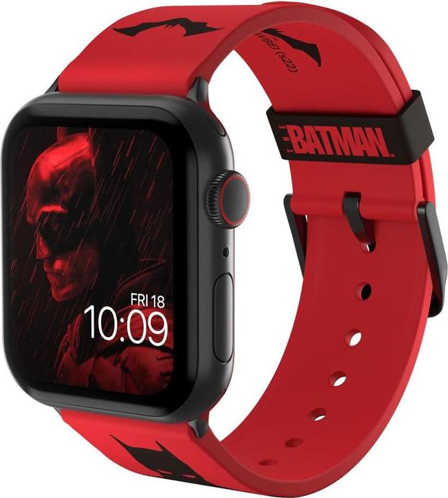 Actual product image Moby Fox Bracelet Smartwatch The Batman Red Justice 22 mm (22 mm, Silicone, Stainless steel)