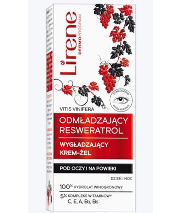 Energie-Label Lirene Rejuvenating Resveratrol Cream-Gel Smoothing And Brightening Under The Eyes And Eyelids For (Augenpflege Gel, 20 ml, Tag)
