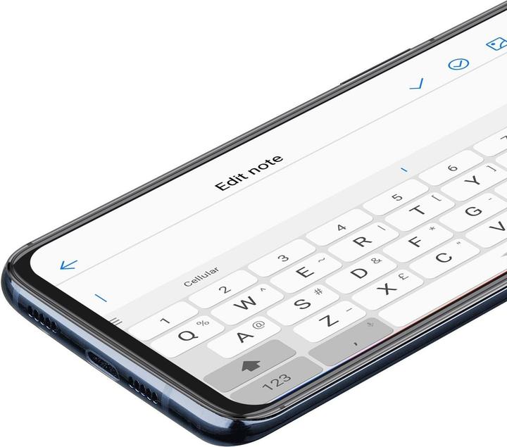 Actual product image Cellularline Screen Protector CAPSULE, Honor View 20, Black (1 Piece, Honor View 20)