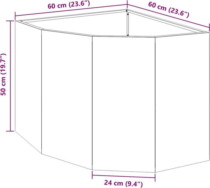 Actual product image vidaXL Eckpflanzer