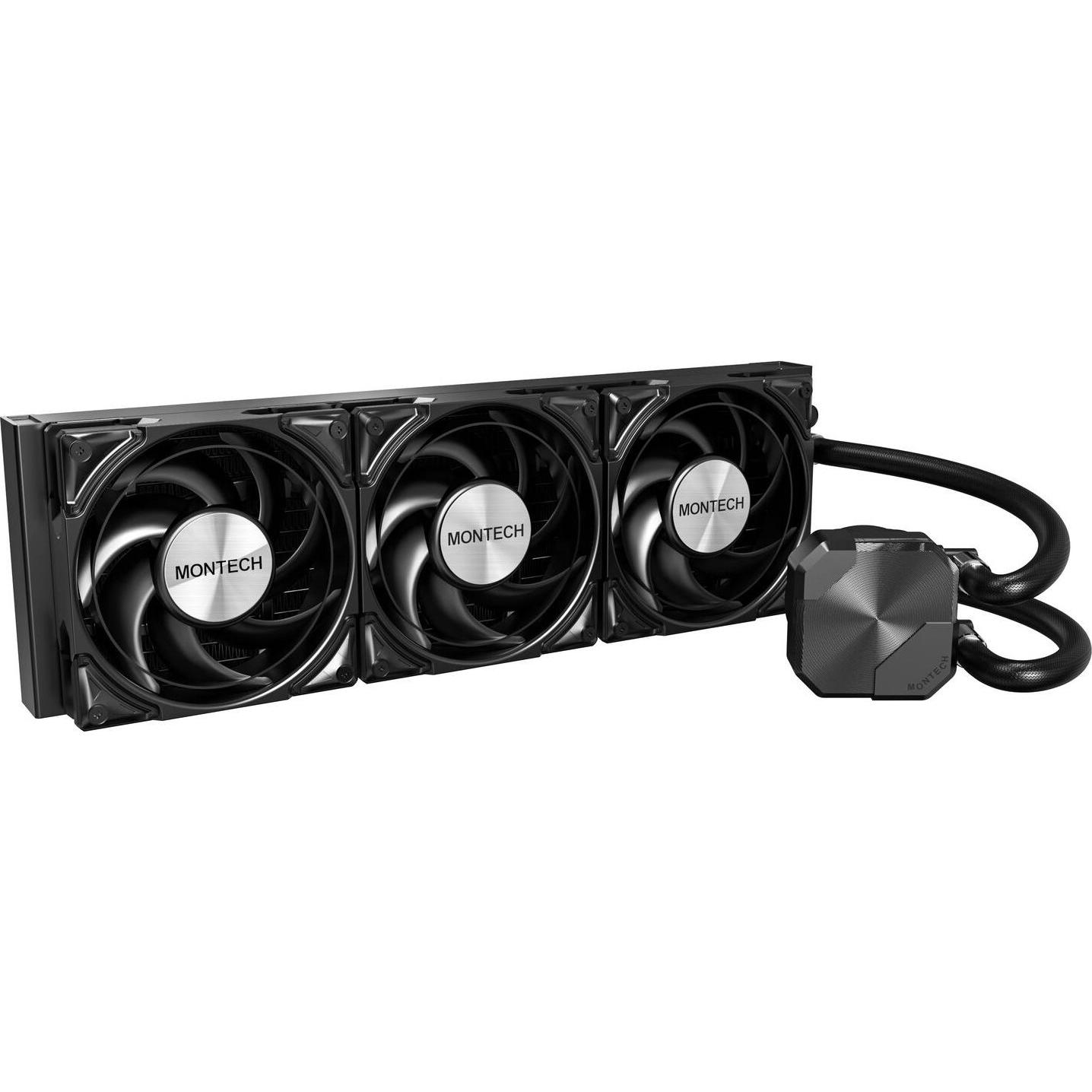 Montech HyperFlow Silent 360 (schwarz), CPU Wasserkühler, Schwarz