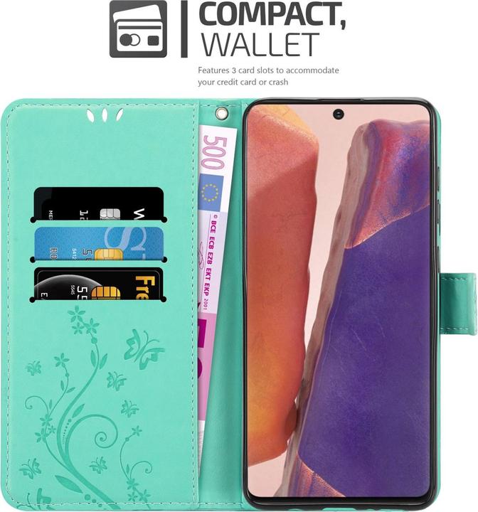 Image du produit Cadorabo Flower Book Housse pour Samsung Galaxy NOTE 20 (Samsung Galaxy Note 20)