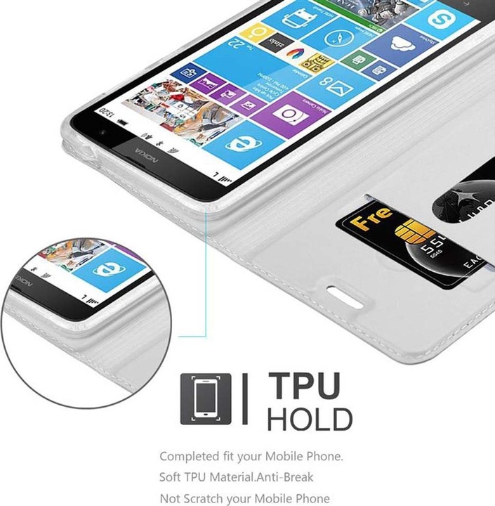 Actual product image Cadorabo Book Classy Style Cover (Nokia Lumia 1320)