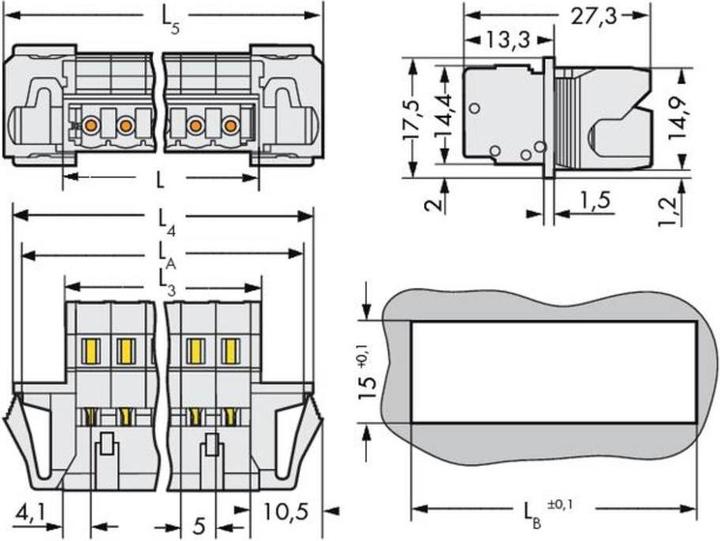 Produktbild Wago 1-Leiter-Stiftleiste