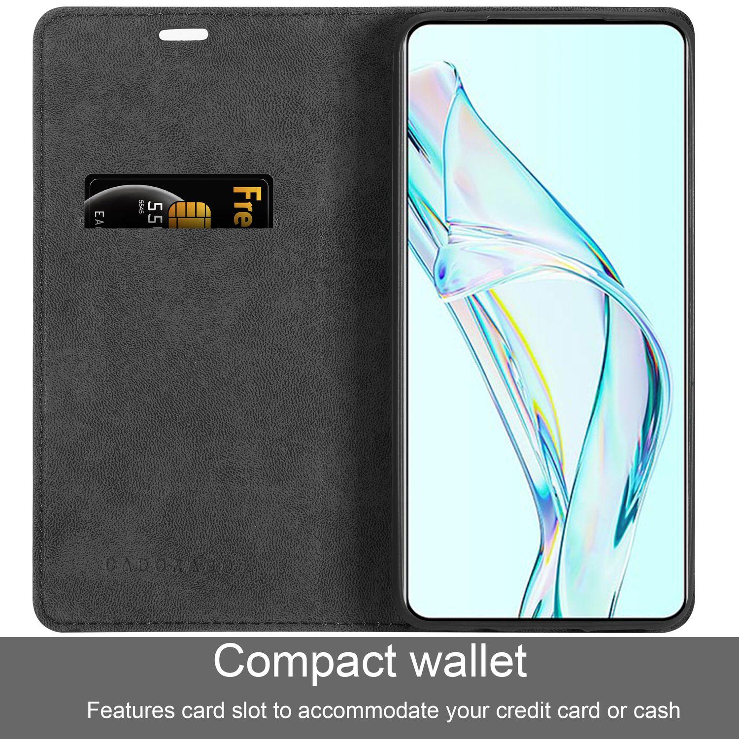 Thumbnail - Cadorabo Book Hülle Invisible für ZTE Axon 30 (ZTE Axon 30), Smartphone Hülle, Schwarz