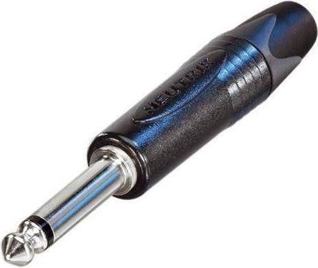 Contrik jack plug mono SW,NI, slim housing