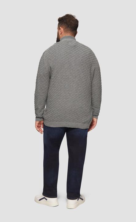 Produktbild S.Oliver Strickpullover Strukturierter Pullover mit Half-Zip (4XL)