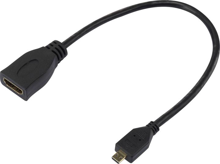 Produktbild Raspberry Pi EB84404 - Raspberry Mini HDMI CM auf Standard HDMI AF Kabel 10CM Weiss