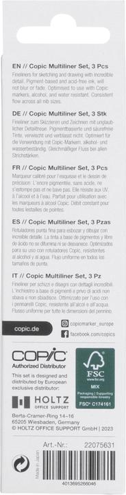 Immagine prodotto Copic Multiliner (Nero, 3x)