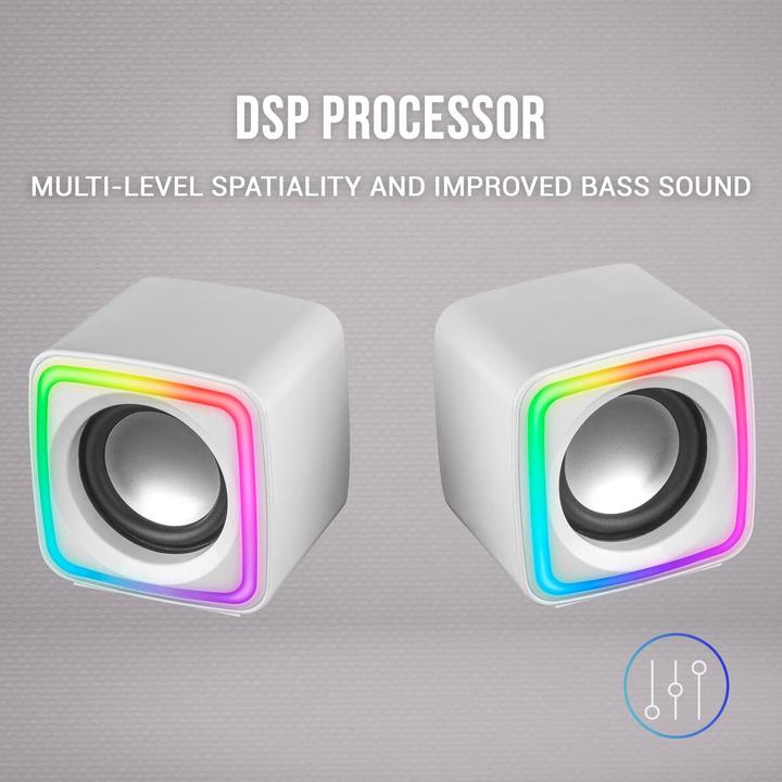 Produktbild Mars Gaming Enceintes MSCube RGB (Blanc)