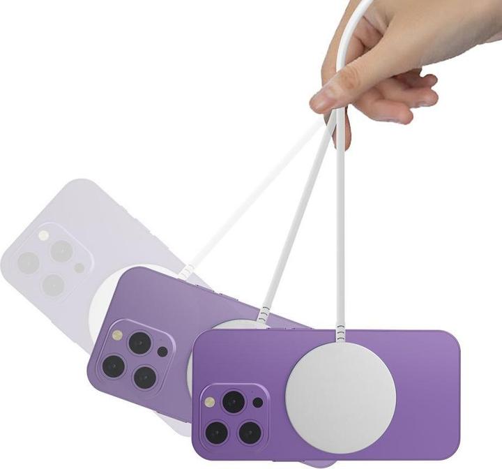 Produktbild Tech-Protect QI15W-A44 Magnetic Wireless Charger with MagSafe - White (15 W)