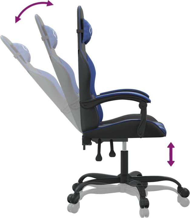 Produktbild vidaXL Gaming-Stuhl (44.50 - 54.50 cm)