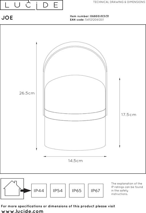 Image du produit Lucide Joe (270 lm)
