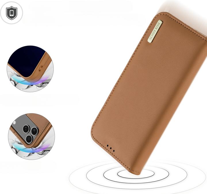 Actual product image Dux Ducis iPhone 17 Pro Max RFID Blocking Cover - Brown (Apple iPhone 17 Pro Max)