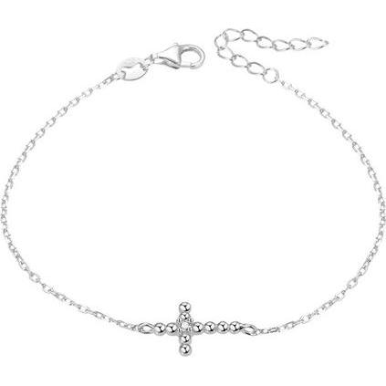 Beneto, Armschmuck, Silver bracelet with cross AGB580 / 21 (L)