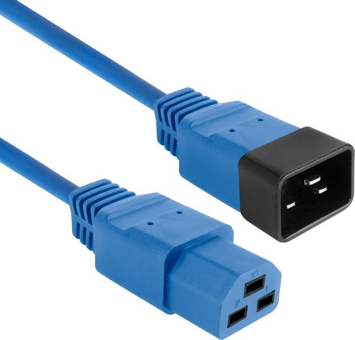 Produktbild Powercord C20 - C21 IEC60320 blue 1 m (1 m)