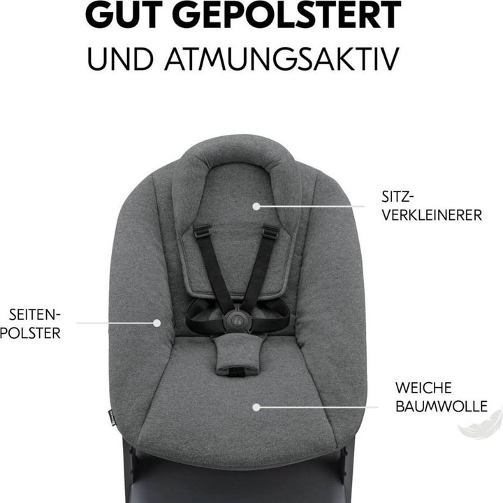 Produktbild Hauck Alpha Newborn Set Plus Dark Grey (Hochstuhl)