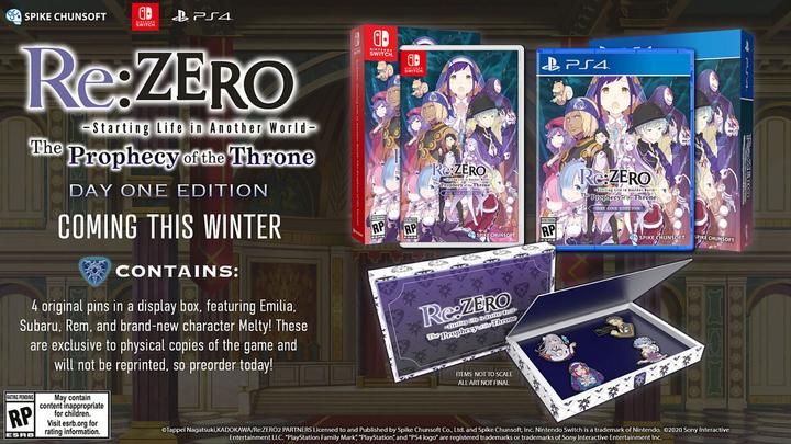 Actual product image Spike Chunsoft Re:ZERO - The Prophecy of the Throne (Switch, DE)
