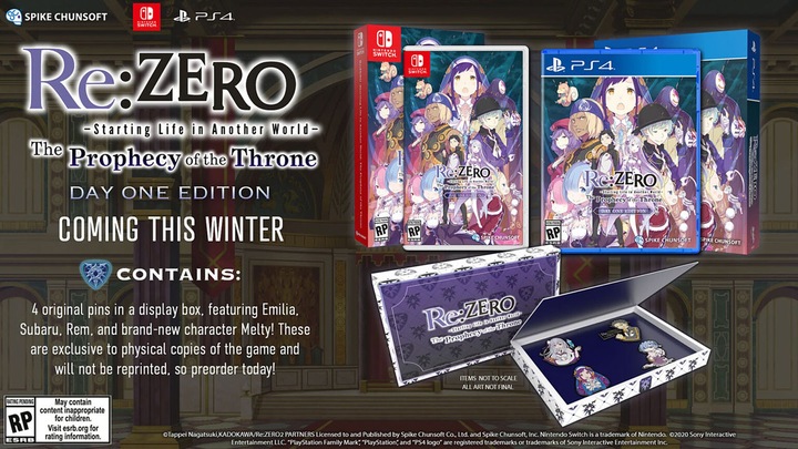 Actual product image Spike Chunsoft Re:ZERO - The Prophecy of the Throne (Switch, DE)