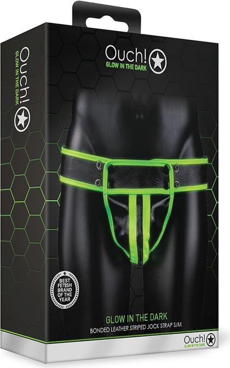 Produktbild Ouch! Striped Jock Strap - Glow in the Dark (M, S)