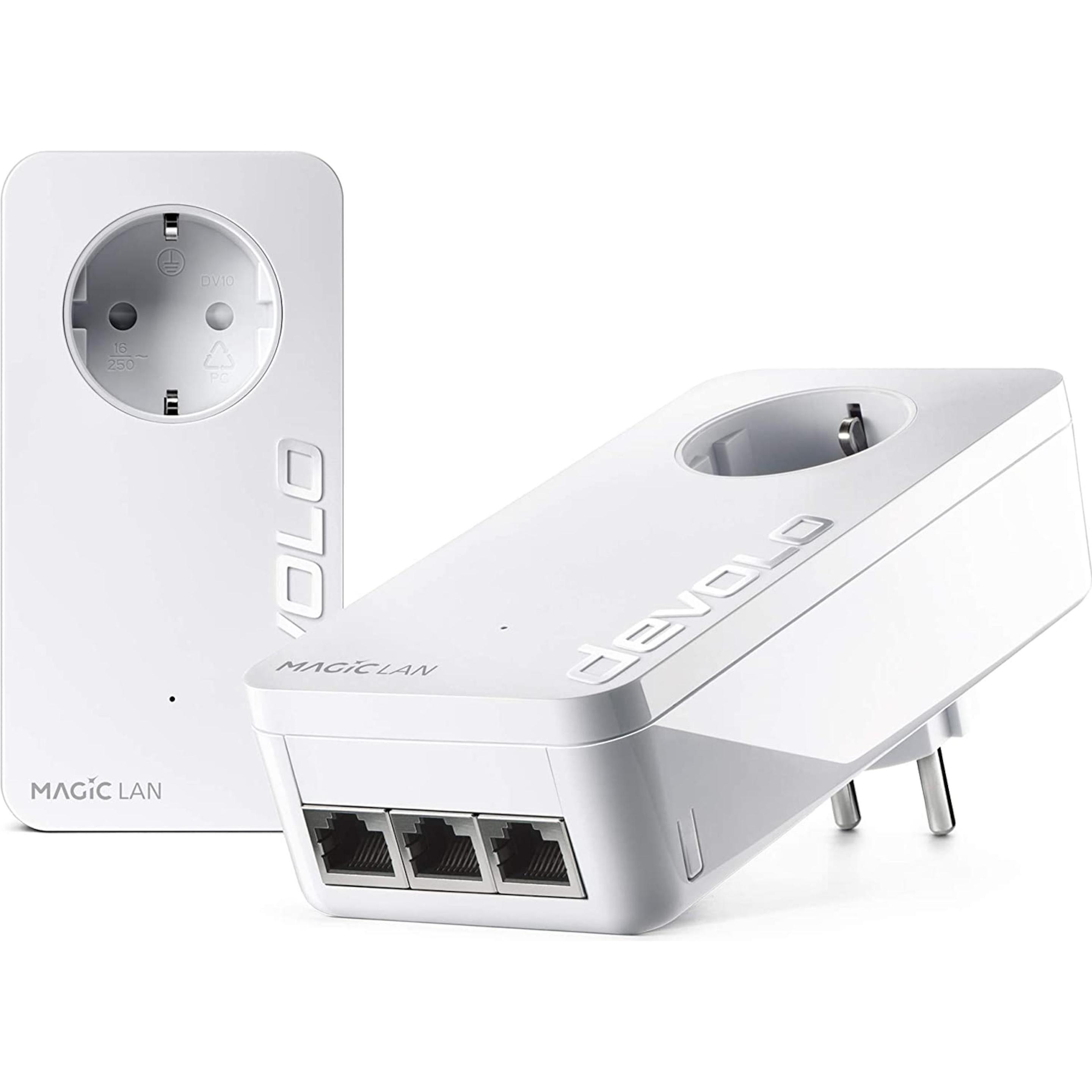 Devolo Magic 2 Starter Kit (2400 Mbit/s), Powerline, Weiss