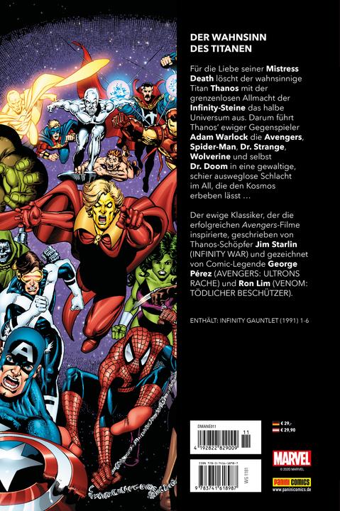 Actual product image Panini Marvel Must-Have: Infinity Gauntlet (German, Jim Starlin, Ron Lim, 2020)