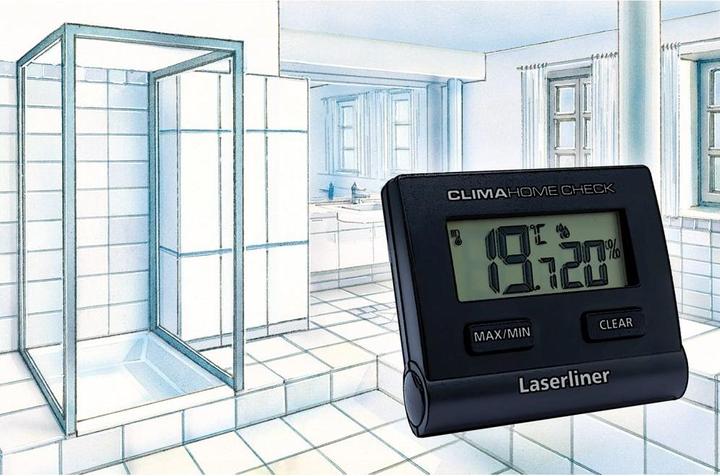 Produktbild Laserliner Thermo-/Hygrometer ClimaHome-Check Black Digital