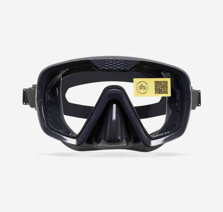 Actual product image Subea Tauchmaske Antibeschlag Silikonriemen - 100 schwarz/grau