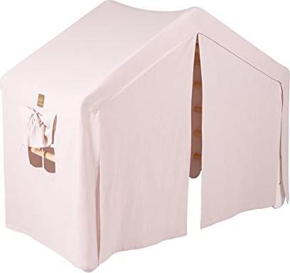 Produktbild Activity Board Grosses Haus mit Faltbarer Kinderleiter 112x61x94 cm für das Zimmer, Holz, Leinen, Baumwolle