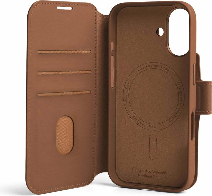Immagine prodotto Vonmählen Back Cover Vegan Leather iPhone 17 Brown, Eigenschaften (Apple iPhone 17)