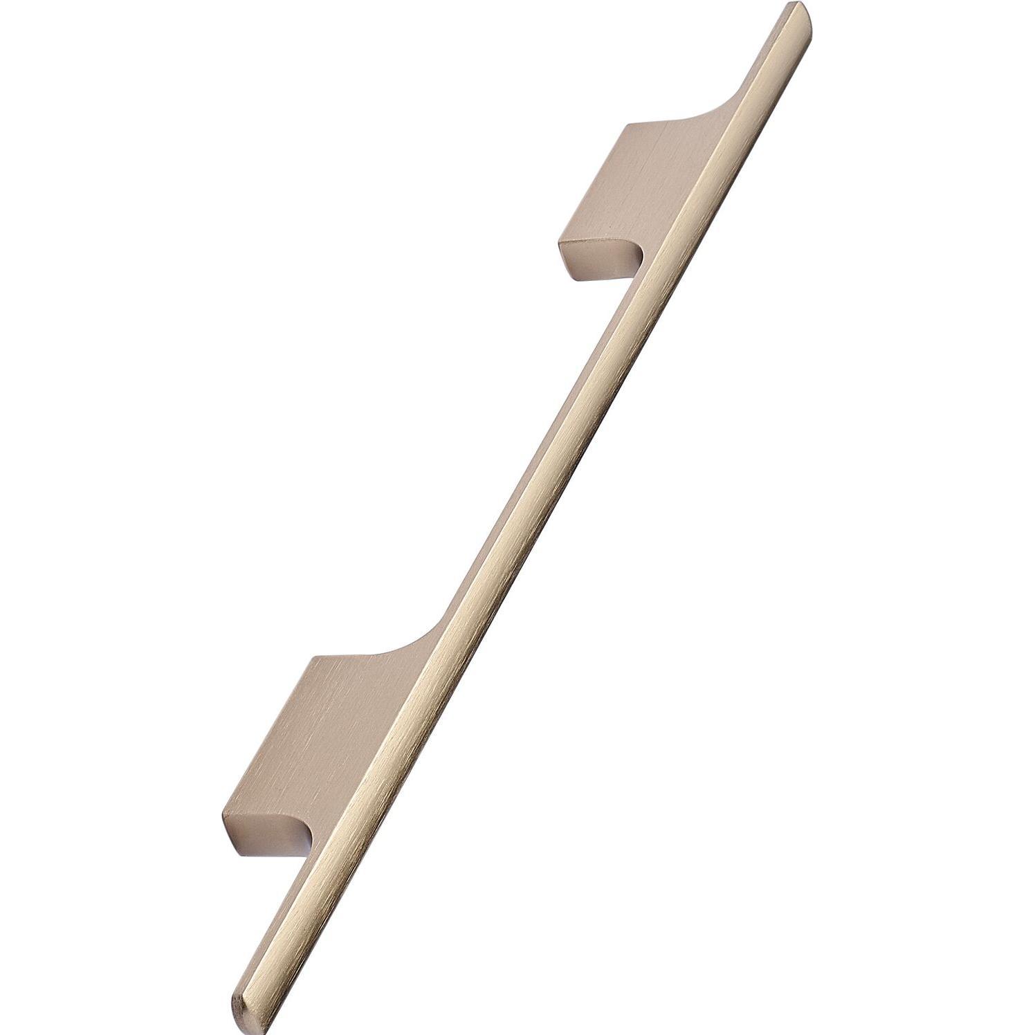 Furnipart, Möbelgriff, Möbelgriff Tau Breite 286 mm, Aluminium Messing gebürstet