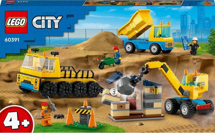 Image du produit LEGO Véhicules de construction et grue avec boule de démolition (60391, LEGO City)