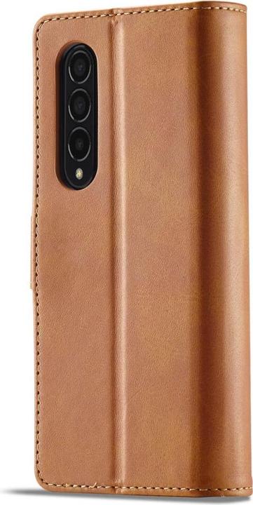 Produktbild Cover-Discount Galaxy Z Fold4 5G - Leder Etui Hülle beige (Samsung Galaxy Z Fold4)