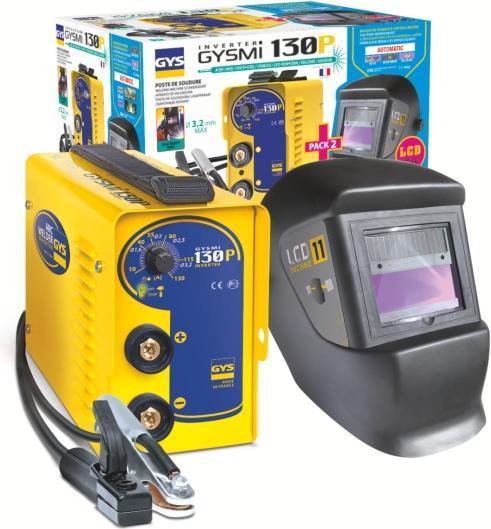 GYS 5192031449 Saldatrice GYSMI 130 P con casco, LCD 11