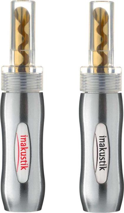 Actual product image Inakustik Excellence BFA Banana, Set of 4, Rhodium (4.4mm (Bantam))