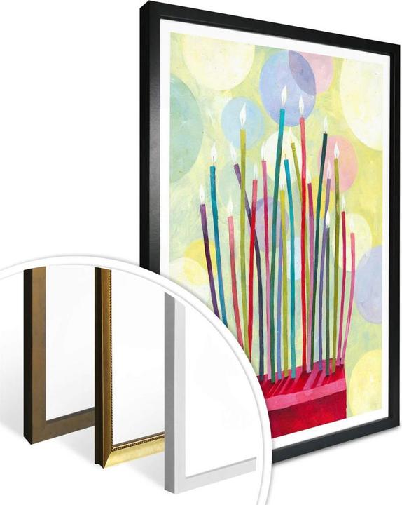 Actual product image Trenddeko Blanz - Birthday candles (100 x 120 cm)