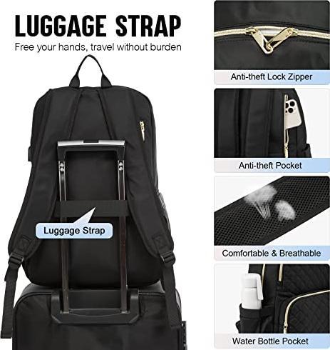 Produktbild Only-Bags.Store Eleganter Schulrucksack Grosser Tagesrucksack Wasserdichte Schultasche mit Laptopfach