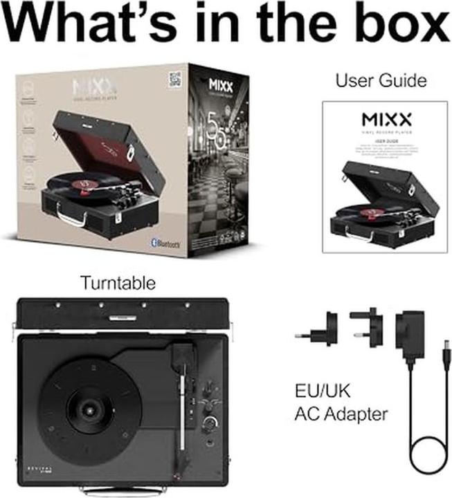 Actual product image Mixx Revival 55 stereo vinyl turntable (Manual)
