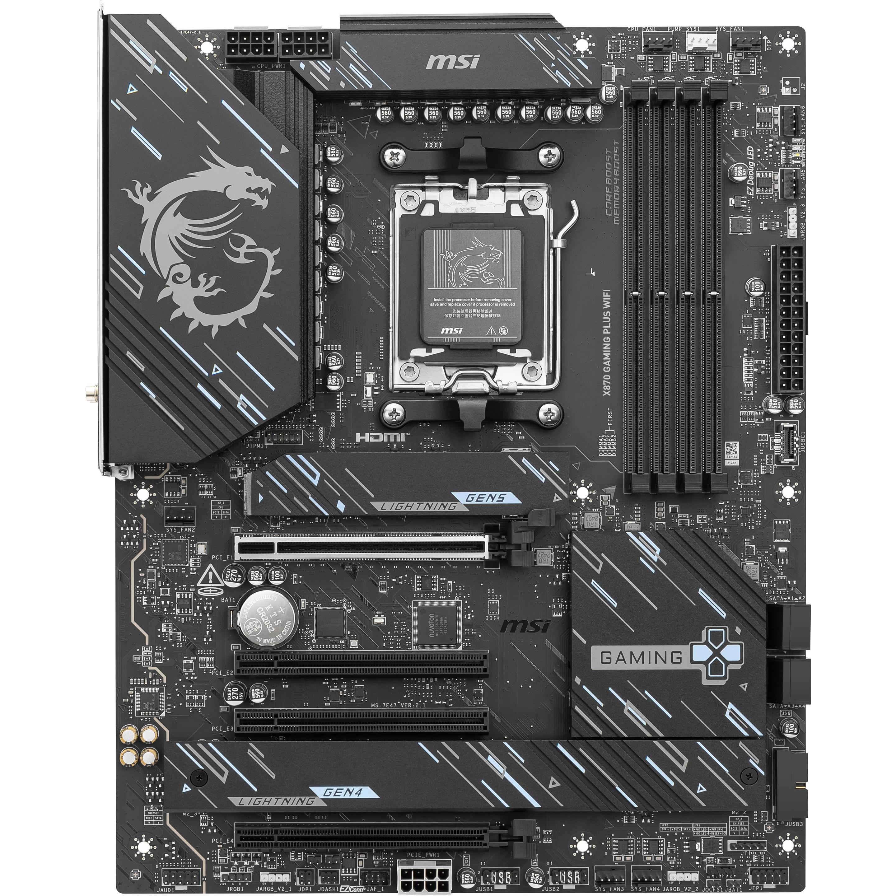 MSI X870 GAMING PLUS WiFi (AM5, AMD X870, ATX), Mainboard
