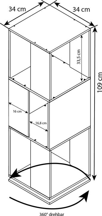 Immagine prodotto VCM Stifta XL (34 x 34 x 109 cm)