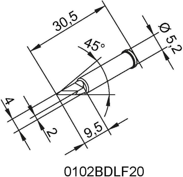 Produktbild Dauerlötspitze 102SDLF06 (Lötspitze)