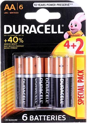Produktbild Duracell Bateria Basic AA/LR6 blister 6 sztuk (6 Stk., AA)