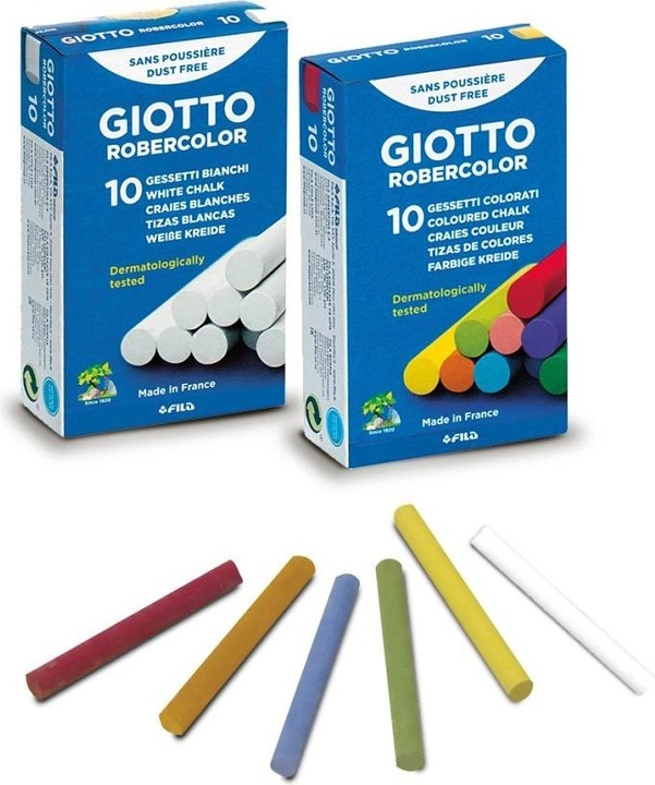 Immagine prodotto Giotto Robercolor - gessetti per lavagna (Bianco, 10 x)